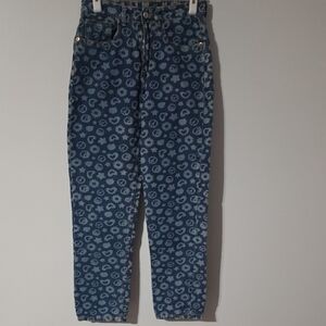 Daisy Street Light Peace And Love Jeans - Size S